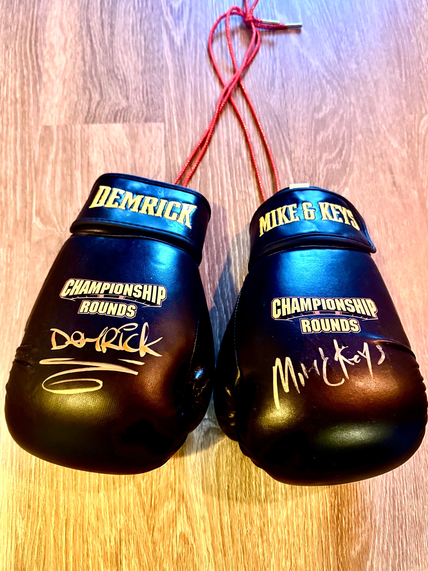 Demrick Signed Boxing Gloves- Limited Edition "Championship Rounds 2"