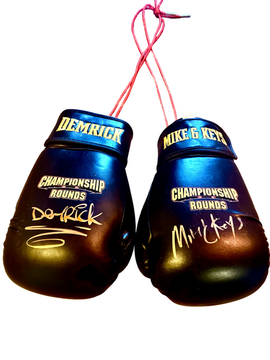 Demrick Signed Boxing Gloves- Limited Edition "Championship Rounds 2"